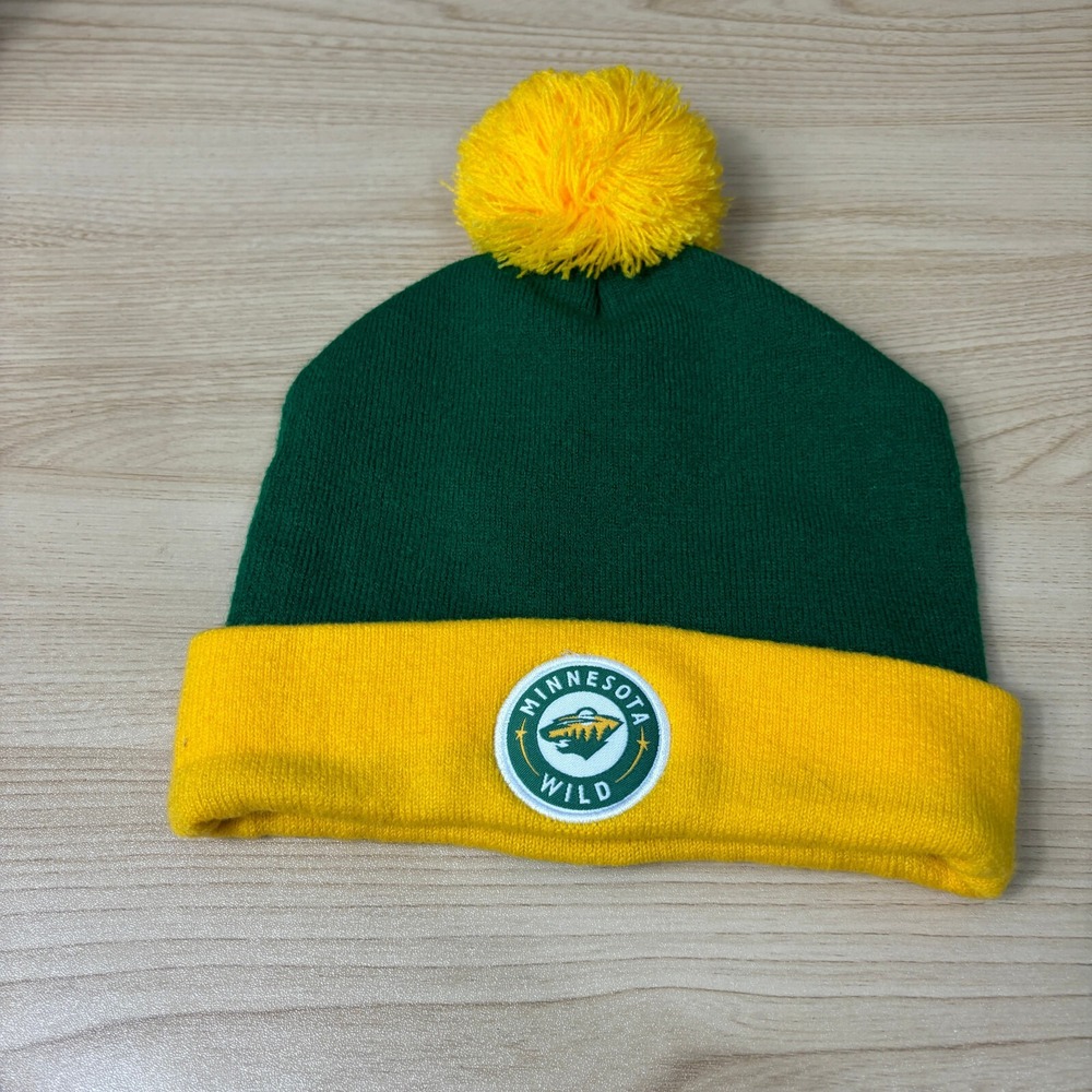 Minnesota Wild Beanie Hat Green Knit‎ NHL Hockey North Stars Night A3